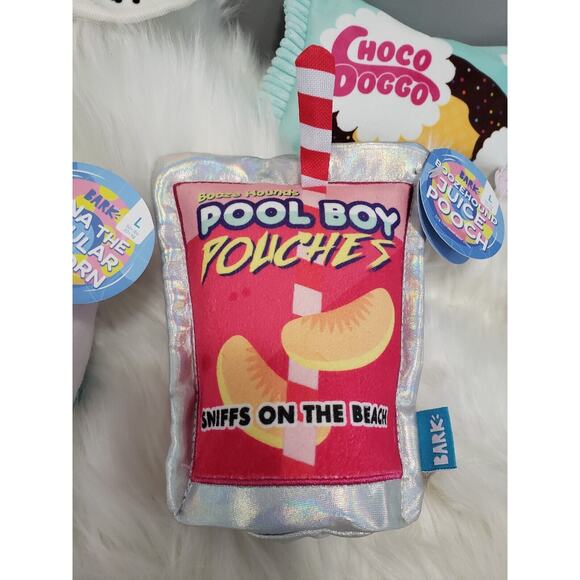 BARK BOX LOT 4 DOG TOY GIRL LARGE‎ ICE CREAM CONE UNICORN CHOCO CHOCOLICK BEACH - Picture 4 of 10